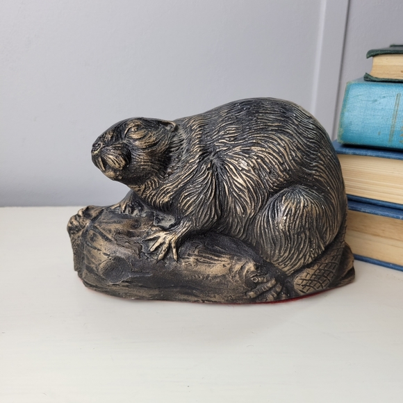 Mid-Century Modern Canadian Beaver Scupture Vintage Ceramic 6" - Picture 15 of 15